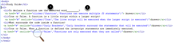 Call the clicker function with an event handler