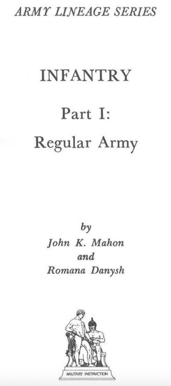 Preview of Army Lineage Series Infantry history