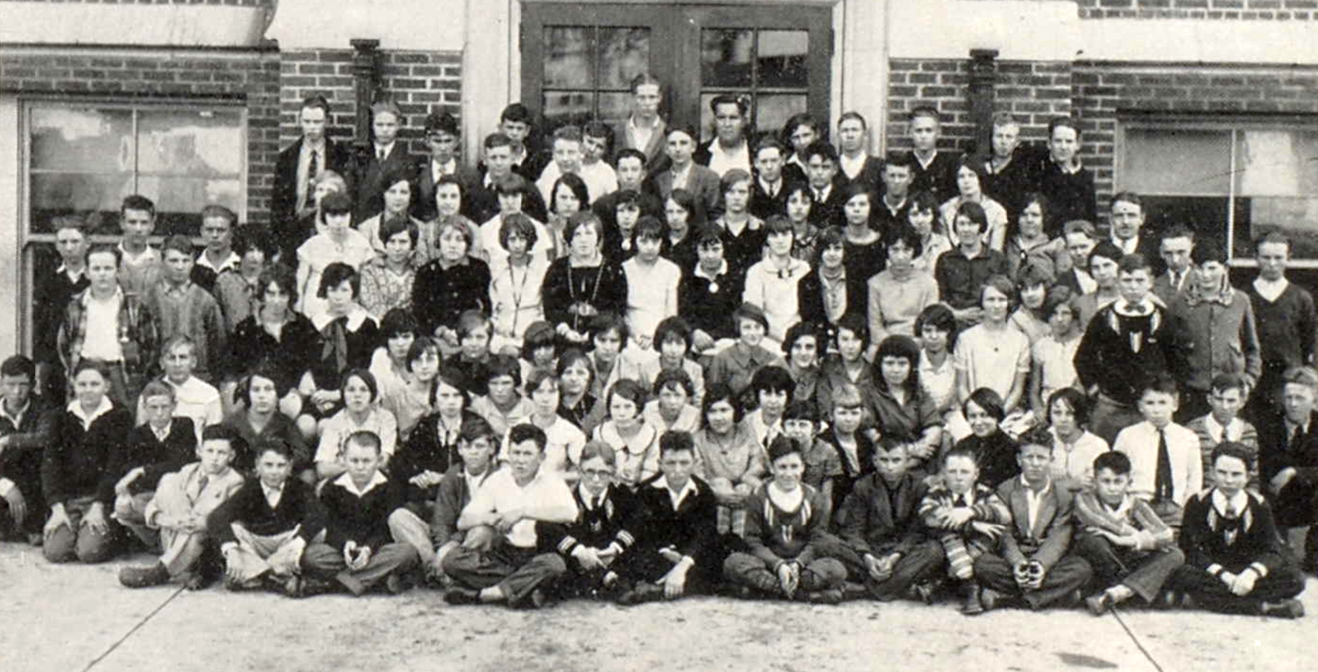 Freshman class yearbook photograph from Wellston High School including Charles McGarvey