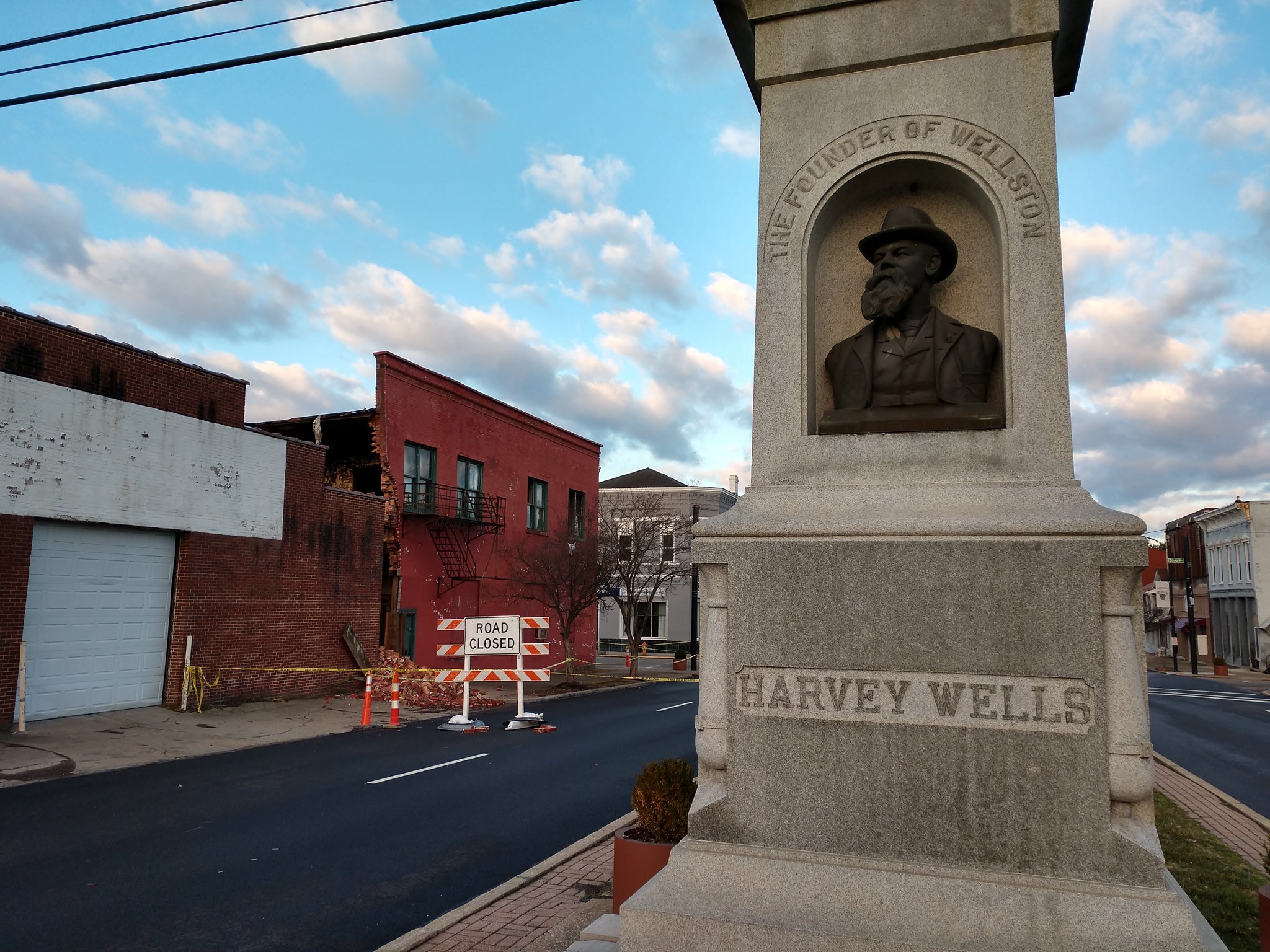 Harvey Wells marker in Wellston, Ohio