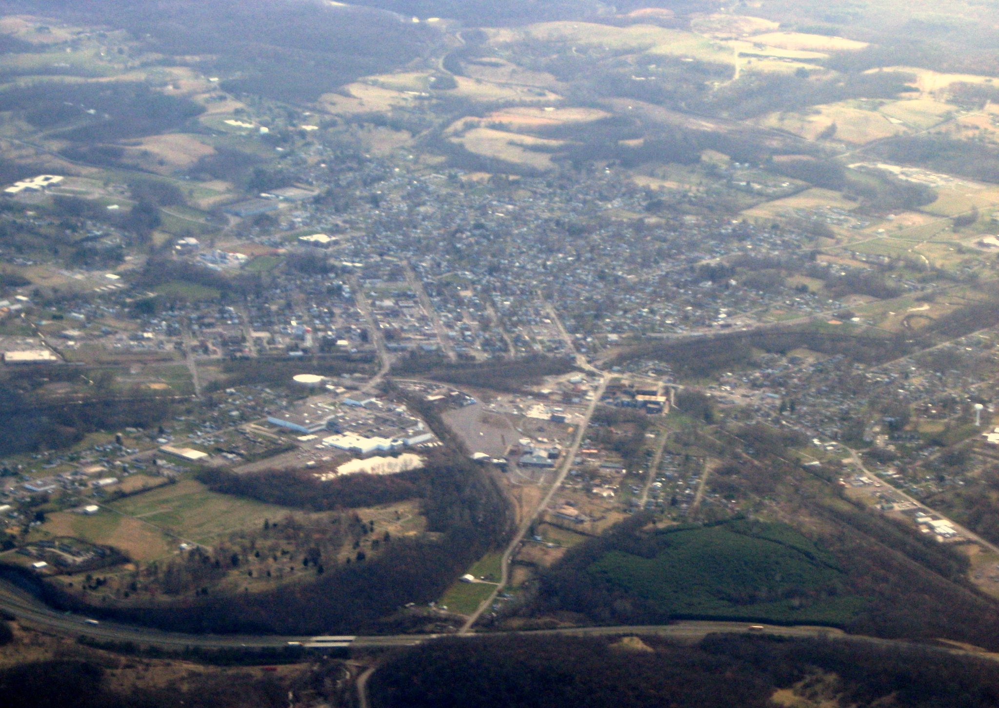 Aerial view of Wellston, Ohio