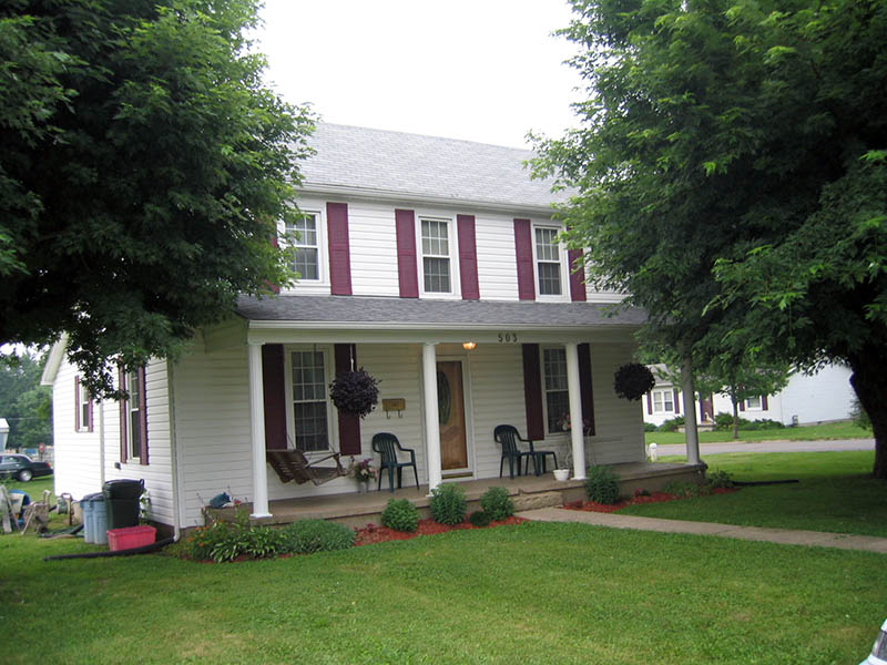 Front view of 503 C Street McGarvey house